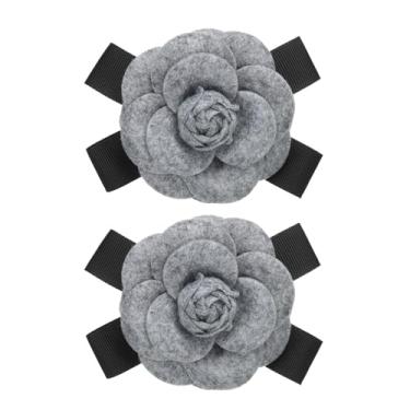Imagem de Generic Broche de flor de camélia, broches de flores para mulheres, laço vintage, tecido, broche de rosa, lapela cachecol, fivela, alfinete, presentes para suéter, vestido de noiva, One Size, Metal