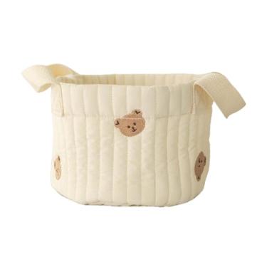 Imagem de Generic Cesta de fraldas para bebês, organizador de fraldas para acampamento, roupas de bebê, brinquedos, Cabeças de Urso Pequenas