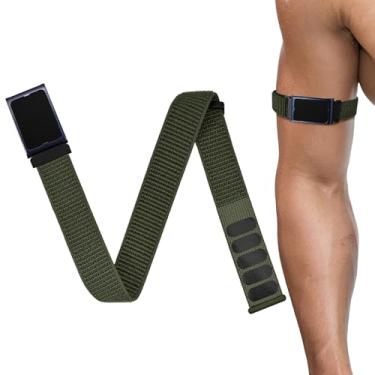 Imagem de Oanux Pulseira esportiva de 22 mm compatível com Amazfit Helio, pulseira de nylon respirável para bíceps de liberação rápida para Garmin Venu 3/Venu 2/Vivoactive 4 e Forerunner 570-47 mm/265/255/255