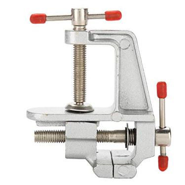Imagem de Torno de banco, liga de alumínio 360 graus universal torno de banco mini alicate universal de mesa de trabalho ajustável ferramenta de reparo multiuso para artesanato braçadeira de bancada ferramenta faça você mesmo