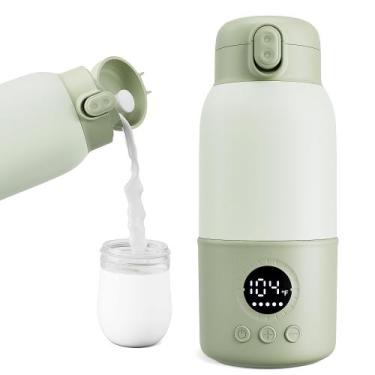 Imagem de Aquecedor de mamadeiras portátil HASLIFE 380mL com recipiente de fórmu