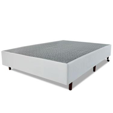 Imagem de Base Para Box Sommier Viuva 128x188x34cm Branco - BF Colchões, BRANCO