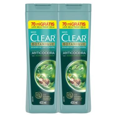Imagem de Kit 2 Shampoo Clear Anticaspa e Anticoceira Botanique Leve 400ml Pague