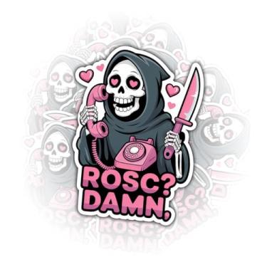 Imagem de (3 peças) Adesivo Grim Reaper ROSC Damn, Adesivo de vinil com citação Dark EMS, presentes para paramédicos médicos paramédicos EMTs – 7,5 x 7,6 cm