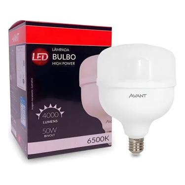 Imagem de Lâmpada Led Bulbo 50W 6500K Luz Branca Alta Potência Avant C