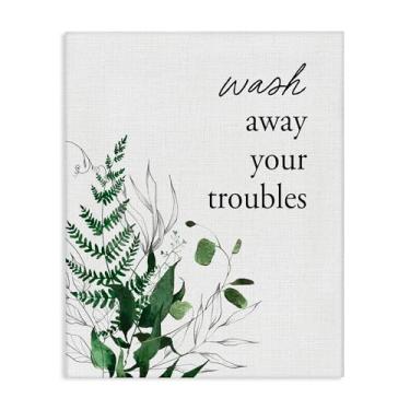 Imagem de Stupell Industries Arte de parede em tela lavável com folhagem florestal, design por Lettered and Lined, 76 x 61 cm