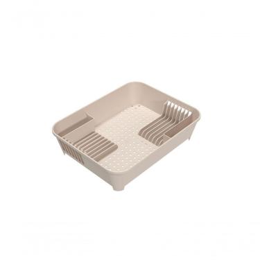 Imagem de Escorredor De Louças 14 Pratos Plástico Cor Areia Coast Linha Flora Coza Areia Coast