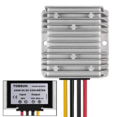 Imagem de Conversor redutor de tensão 48V a 12V 20A 240W para carrinho de golfe 