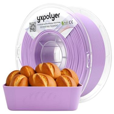 Imagem de YXPOLYER Filamento PLA PLA Plus de grau alimentício 1 kg roxo pastel seguro para alimentos filamento de impressão 3D compatível com AMS