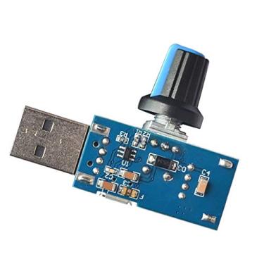 Imagem de Almencla Interruptor Regulador de Volume Do Controlador de Velocidade Do Ventilador Mini Mudo USB DC 4V-12V 5W