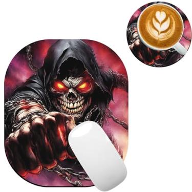 Imagem de TOEMZTFT Mouse pad pequeno, mini mouse pad 15,2 x 17,8 cm, bandeja de teclado para laptop, mouse sem fio, casa, escritório, com base de borracha antiderrapante, tapete de mouse à prova d'água