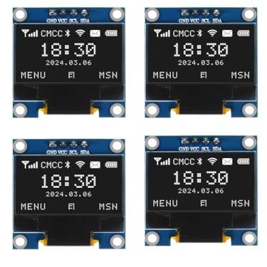 Imagem de Módulo de tela OLED I2C IIC de 0,96 polegadas 12864 128 x 64 pixels SSD1306 mini placa de tela OLED auto-luminosa compatível com Arduino Raspberry Pi (branco)