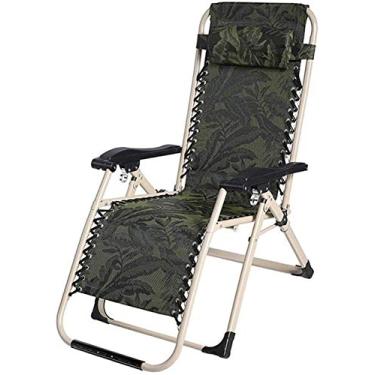 Imagem de Espreguiçadeira de jardim, espreguiçadeira dobrável, espreguiçadeira reclinável, dobrável, gravidade zero, ao ar livre, ajustável, para jardim, pátio, cadeira portátil