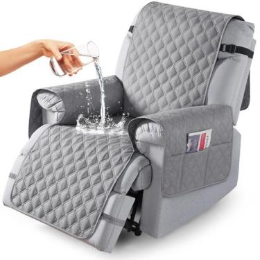 Imagem de Capa para móveis: poltrona reclinável impermeável TAOCOCO 22" cinza cl