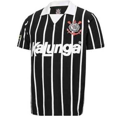 Imagem de Camisa Polo Retrô Corinthians Plus Size 1990 Masculina-Masculino