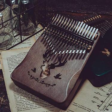 Imagem de Piano de polegar Kalimba de 21 tons, camada dupla, tom completo, 24 tons, 33 teclas, piano de dedo pequeno, introdução, desempenho profissional, piano de polegar (cor: E) (D)