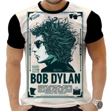 Imagem de Camiseta Camisa Personalizada Rock Bob Dylan Clássico Hd 4 - Obsidiana