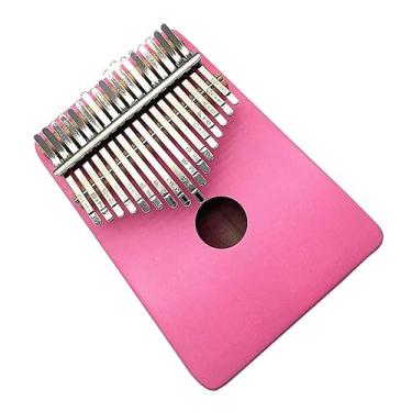Imagem de Piano de polegar de 17 teclas Kalimba folheado de madeira maciça instrumento musical de dedo com acessórios (cor: 02)