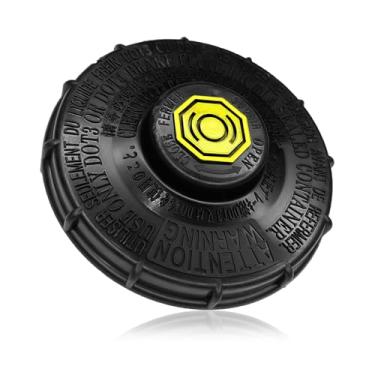 Imagem de SWQS Tampa de fluido de freio para Honda, substituição da tampa do reservatório do tanque do cilindro mestre de freio compatível com Honda Accord Fit EV Hybrid S2000 CR-V Civic, substitui #46662