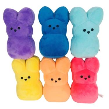 Imagem de Boneca de brinquedo de pelúcia Peeps Bunny 15 cm, 6 unidades/conjunto