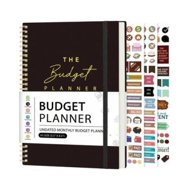 Imagem de Caderno Planejador Orçamentário A5 Sem Data, Organizador Mensal De Fin