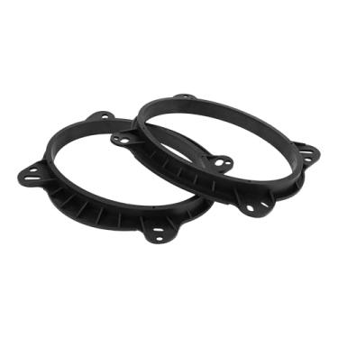 Imagem de Partuto Anel espaçador de alto-falante 15 x 23 cm a 16,5 cm adaptador de alto-falante tweeter veículo alto-falante subwoofer montagem espaçador anel para Toyota ABS preto à prova d'água