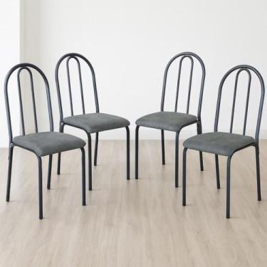 Imagem de Kit 4 Cadeiras de Cozinha Sala Jantar Varanda Sala de Estar Epoxi 544.