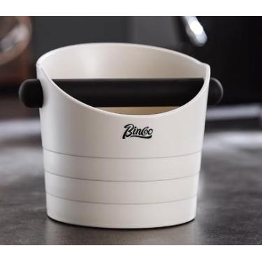 Imagem de Caixa de café expresso – Caixa de batida Bincoo Expresso, caixa de batida Espresso Grounds, caixa de café estilo barista para terrenos com barra removível absorvente de choque e base antiderrapante.