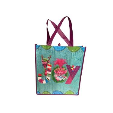 Imagem de Legacy Licensing Partners Sacola grande reutilizável colecionável de Natal do filme Trolls