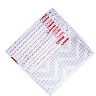 Imagem de Tnfeeon Cartões Perfurados, Acessórios para Máquinas de tricô - Conjunto de 10 Peças Com Material Macio Perfurado Com Precisão para Tricotadores Avançados, Uso Doméstico