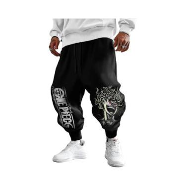 Imagem de Calças Leggings Unissex De Hip-hop Esportivas Em Algodão Puro, Ajuste 