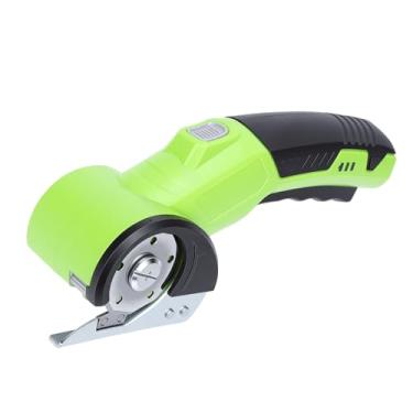 Imagem de Asixxsix Tesoura Elétrica Sem Fio, Cortador de Papelão Elétrico Recarregável de 320 RPM Com Luz LED, Tesoura de Tecido Portátil para Couro de Tecido de Carpete (com 2 peças de lâminas de 1,5 mm de