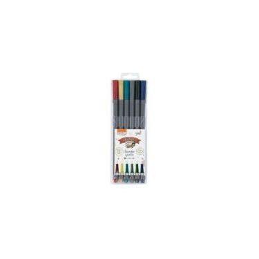 Imagem de Caneta Fineliner Vintage - 6 Unidades - BRW