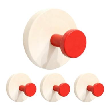 Imagem de WSHSTS 2026 Novos ganchos de toalha de parede adesivos com design de trava dupla, suporte adesivo colorido resistente – ganchos de chuveiro impermeáveis para pendurar casaco, roupas, gancho de armário