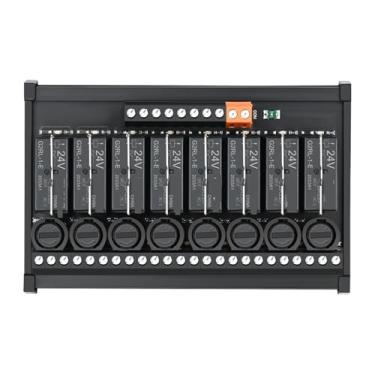 Imagem de Relay 16-Way Relay 16A 24VDC Spring-Loaded Terminals PLC Amplifier Board Pluggable Intermediate Relay 1Pcs(RT-GL06DM)