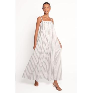 Imagem de Petal & Pup Vestido feminino Corfu-midi-listrado azul, Listra azul, PP