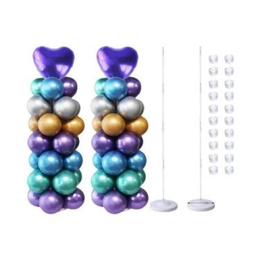 Imagem de Conjunto De Suporte Para Coluna De Balões Ajustável, Suporte De Metal 