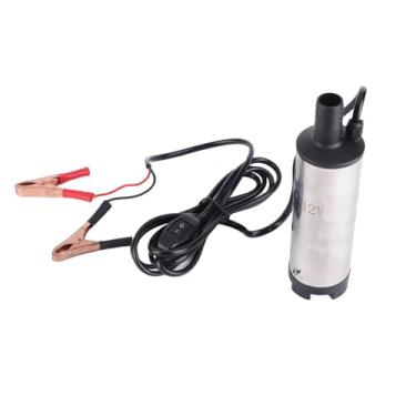 Imagem de Cocoarm 12V Bomba de Transferência a Submersível Bomba de Combustível Elétrica de Óleo e Água 30L/min Alta Capacidade Aço Inoxidável Com Filtro para Máquinas Agrícolas