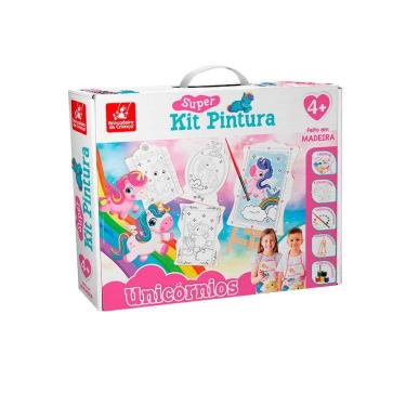Imagem de Super Kit Pintura Unicórnios - Brincadeira de Criança