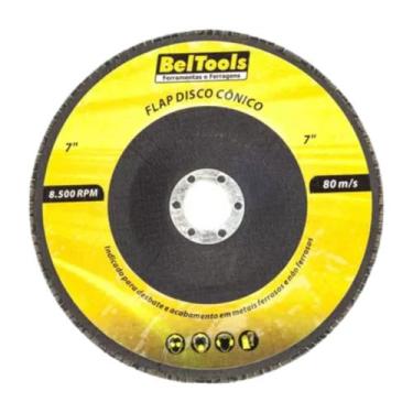 Imagem de Disco Lixa Desbaste Flap Conico 7" x 22,2 Beltools, 50