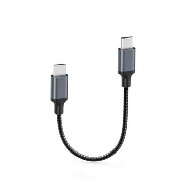Imagem de Cabo USB C curto para USB C de 60 W, 0,5 pés, cabo de carregamento rápido USB tipo C compatível com iPhone 15 Series, MacBook Pro, iPad Pro Air 4, Galaxy S24 S23+ S22 S21