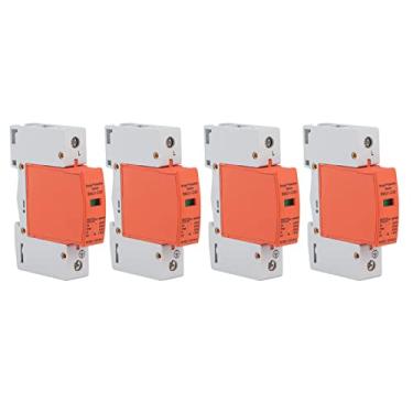 Imagem de ZJchao 4 Unidades 1P Dispositivo de Proteção Montagem Em Trilho DIN SPD Protetor de Pára-raios Doméstico AC 420V RMU1-C20/40/60 Protetor de Material de PC Retardador de Alta Resistência (Imáx:40kA)