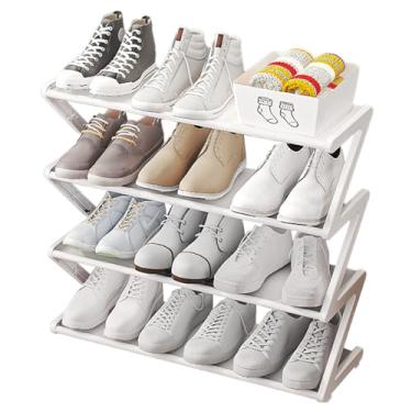 Imagem de Rack de sapatos de entrada, rack de sapatos para entrada - Prateleira de armazenamento do suporte para de várias camadas - Rack de economia de espaço para armazenamento de tênis e chinelos, pa