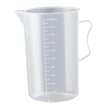 Imagem de WeiLaiKeQi Copo medidor transparente com graduações, caneca para misturar, jarra medidora de grau alimentício para culinária, cozinha, restaurante, laboratório e, 2000ml