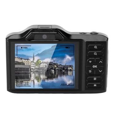 Imagem de Asixxsix Câmera digital 4K, 64MP ABS com foco automático, câmera para vlogs com Wi-Fi, dupla, zoom digital de 18x, bateria de 1200mAh, de viagem para adolescentes (BLACK)