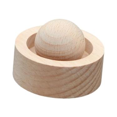 Imagem de Generic Difusor de óleos essenciais para carro, esfera de madeira com fragrância para guarda-roupa, Madeira de Faia
