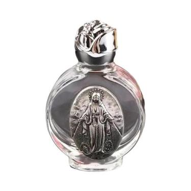 Imagem de Escultura Cristã Da Virgem, Garrafa De Água Benta, Cruz De Jesus, Garr