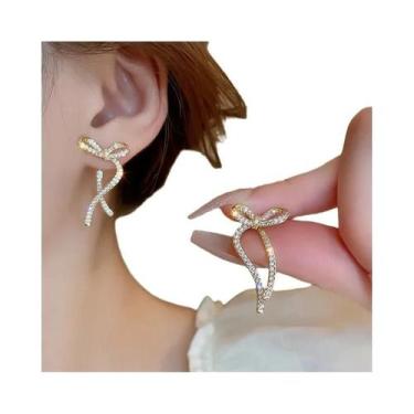 Imagem de Brinco De Clipe De Orelha Em Cristal Prateado Com Franjas, Não Perfura