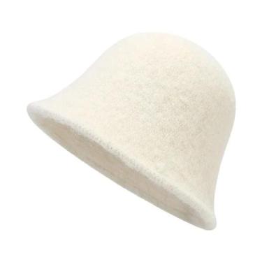 Imagem de Chapéu De Feltro Vintage Feminino Estilo Britânico Retro Panama Cap De