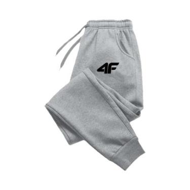Imagem de Calças Jogger Casuais Masculinas Estampadas 4F Para Fitness, Corrida E